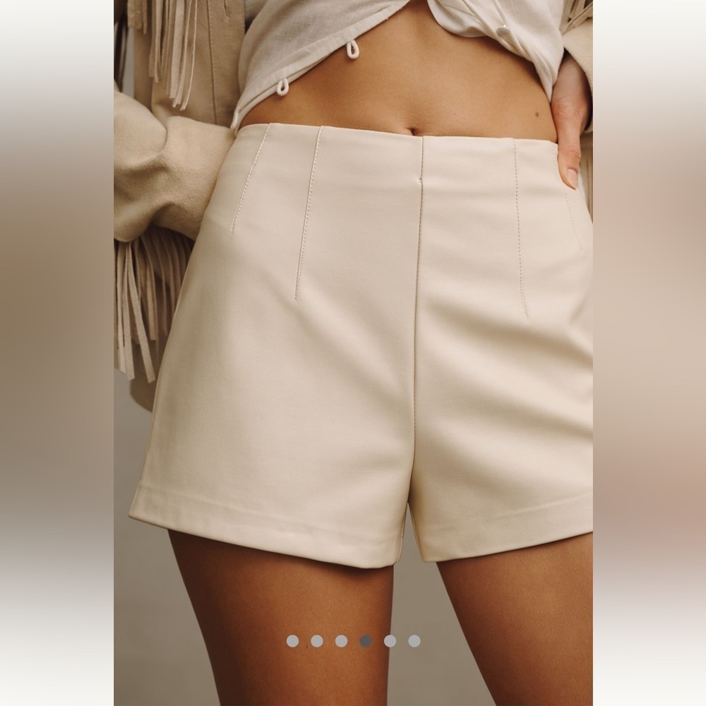 Anthropologie NWT Maeve Faux Leather
Micro Shorts size 6.